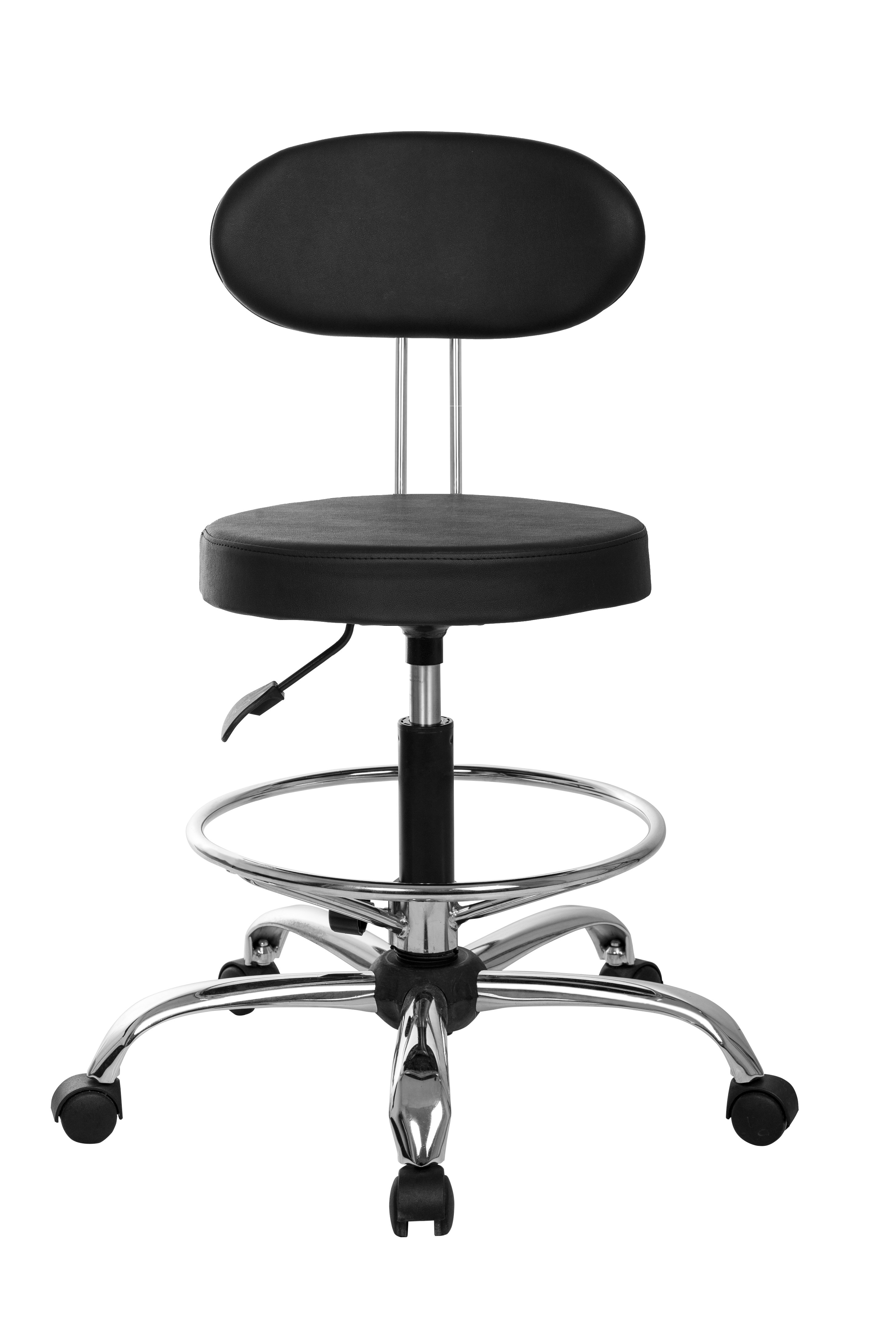 Tabure Arkalıklı Krom Ayaklı Çemberli Tabureler