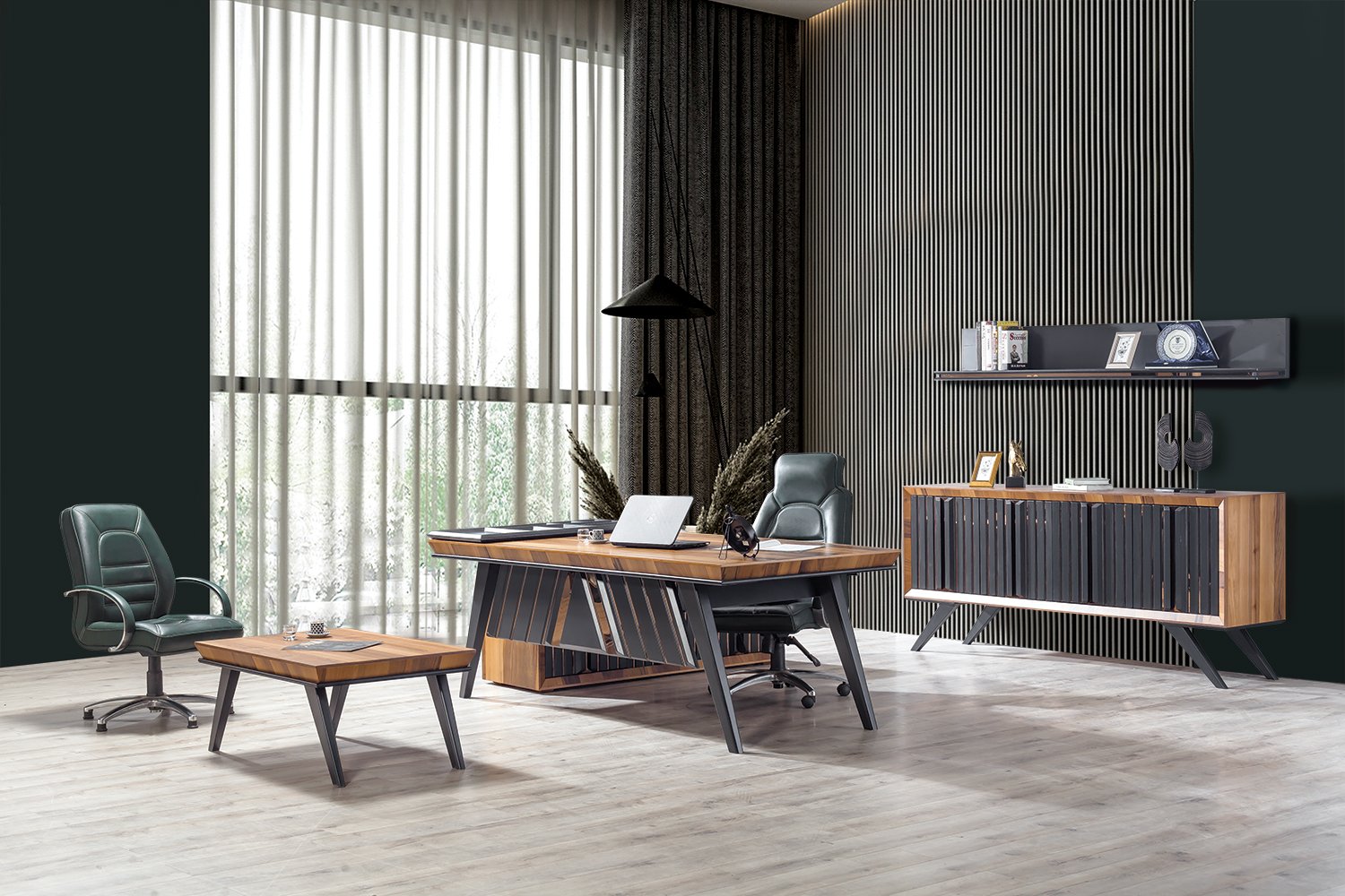 Tuşba Vip Makam Takımı - Ahşap Cilalı