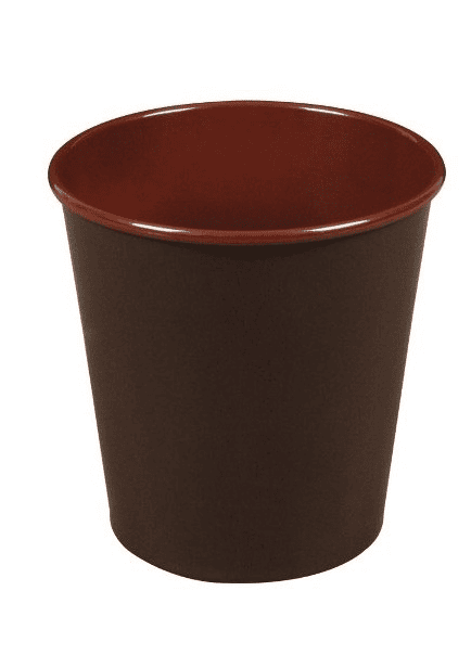 Oval Deri Kaplamalı Çöp Kovası